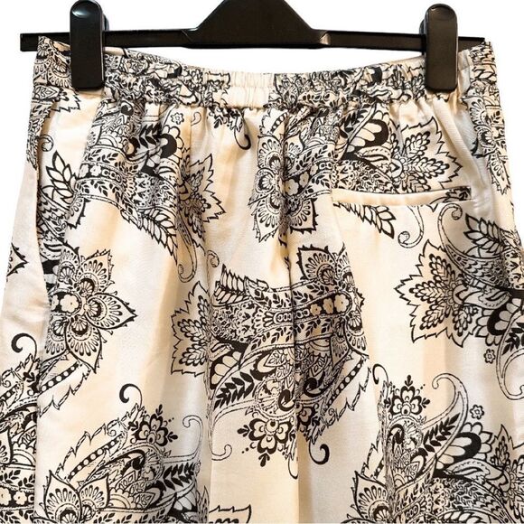 ZARA Multicolored Printed Wide Leg Pants NWT - Picture 11 of 14